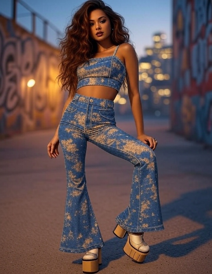 Get Inspired: 20 Stunning Modern ‘70s Looks You Need to Try! - 10. Chic Platform Shoes