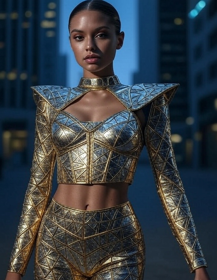 22 Glam Goddess Outfits for Women That Will Make You the Center of Attention! - 16. Futuristic Styles