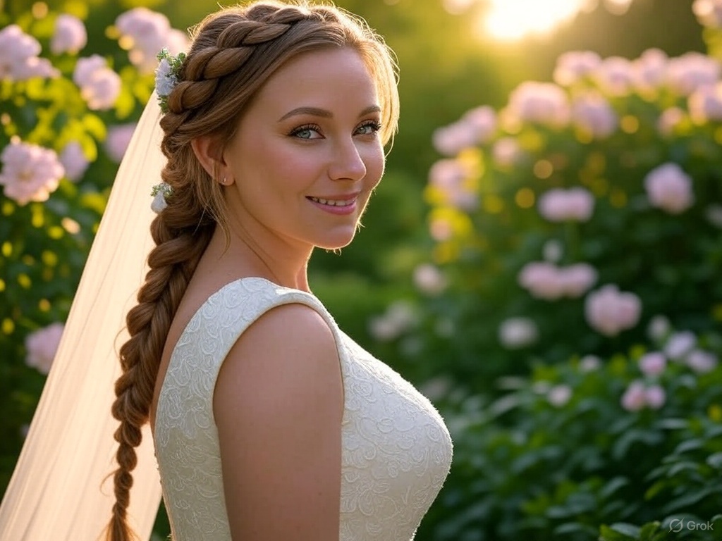 25 Stunning Bridal Hair Inspirations That Will Leave You Speechless! (You Won't Believe #12!) - 1. Romantic Braided Crown