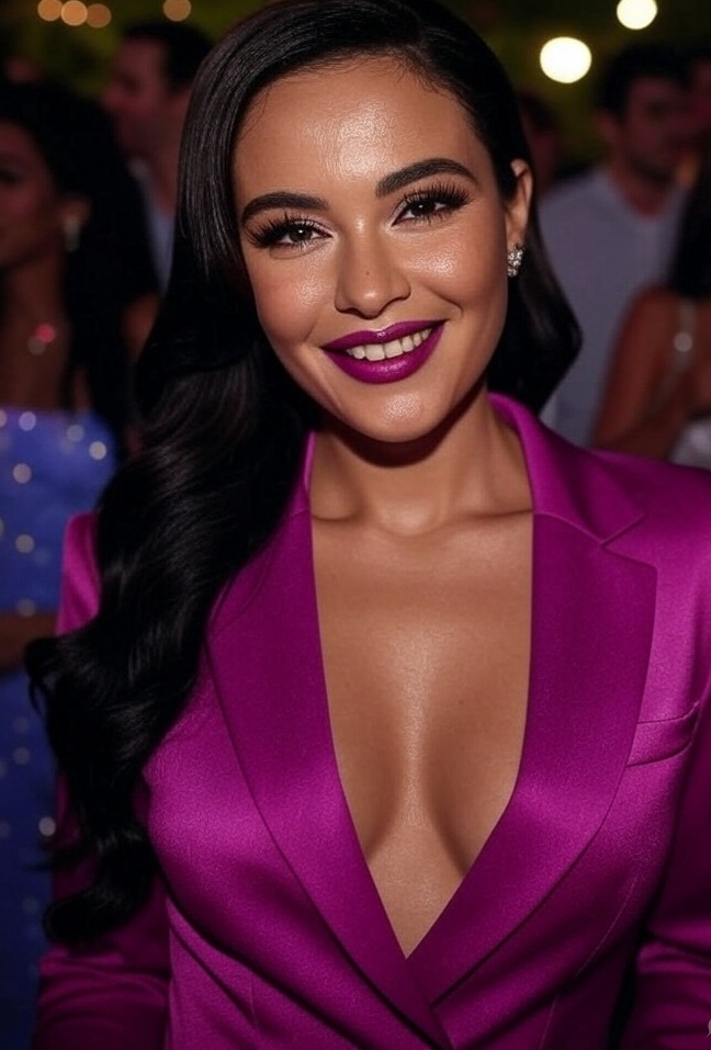 25 Makeup Inspiration Ideas with Bold Lipstick Shades for the Hot Lady in You! - 3. Electric Fuchsia for a Night Out