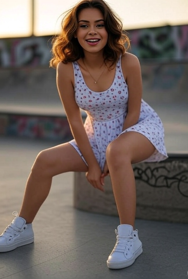 20 Stylish Skate Fashion Ideas for Girls That Will Turn Heads Everywhere! - 16. Skater Dresses