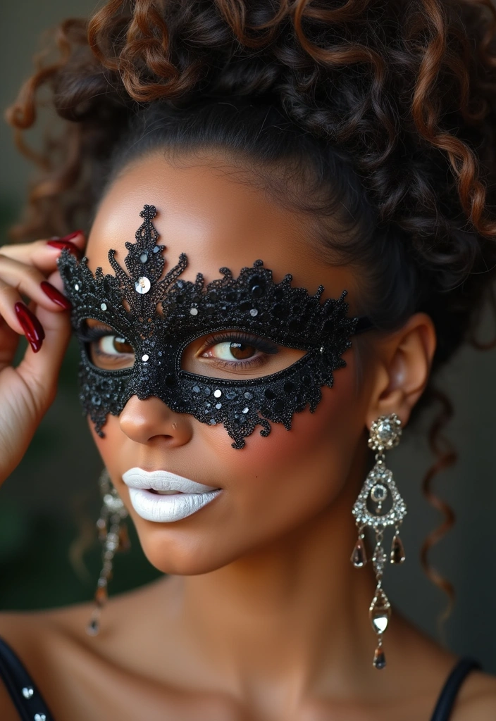 Transform Your Look: 30 Sexy Halloween Hairstyles to Make You Stand Out! - 25. Halloween Classic Holiday Updo