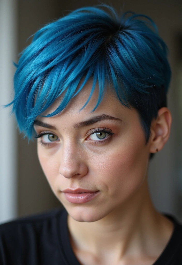 Transform Your Look: 30 stylish Halloween Hairstyles to Make You Stand Out - 2. Halloween Edgy Pixie Cut