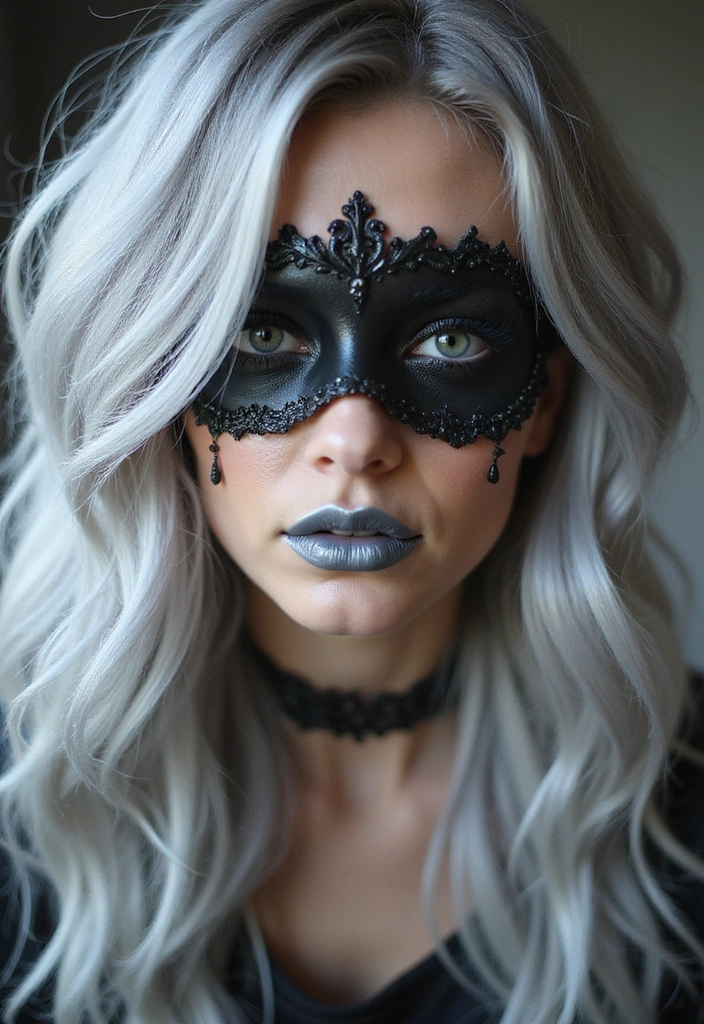 Transform Your Look: 30 Sexy Halloween Hairstyles to Make You Stand Out! - 30. Halloween Eerie Ghostly Hair