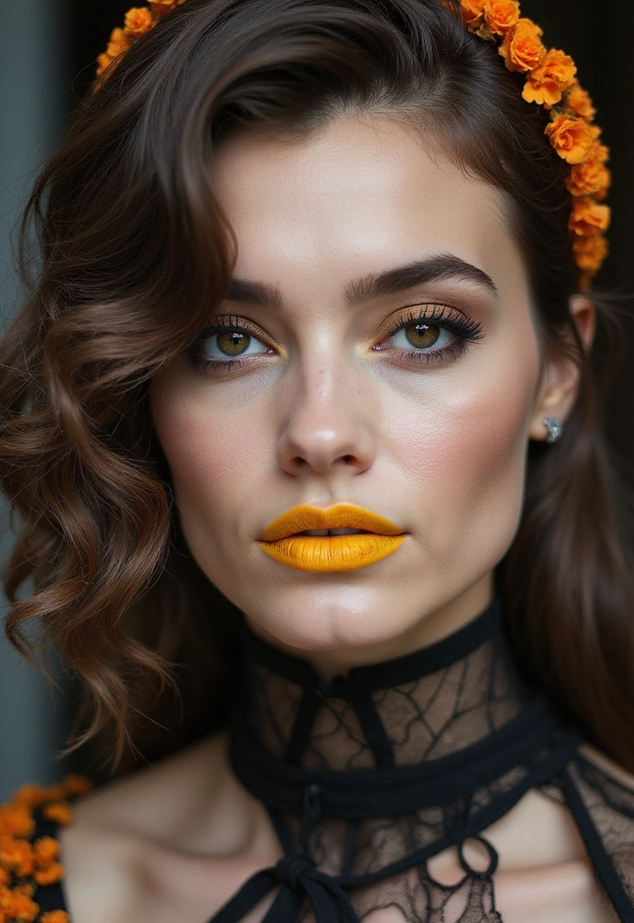 Transform Your Look: 30 Sexy Halloween Hairstyles to Make You Stand Out! - 23. Halloween Elegant Side Swept Hair