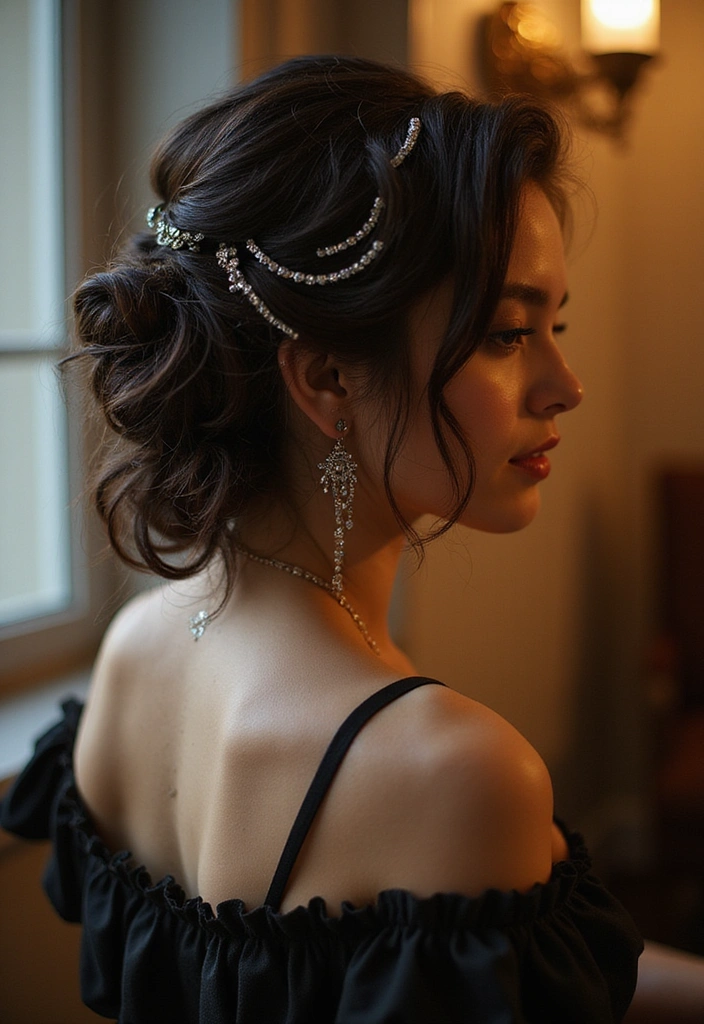 Transform Your Look: 30 stylish Halloween Hairstyles to Make You Stand Out - 3. Halloween Glamourous Updo