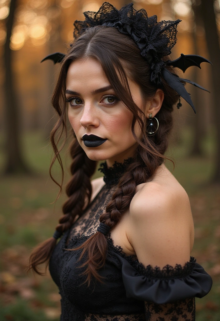 Transform Your Look: 30 Sexy Halloween Hairstyles to Make You Stand Out! - 16. Halloween Intricate Lace Braid