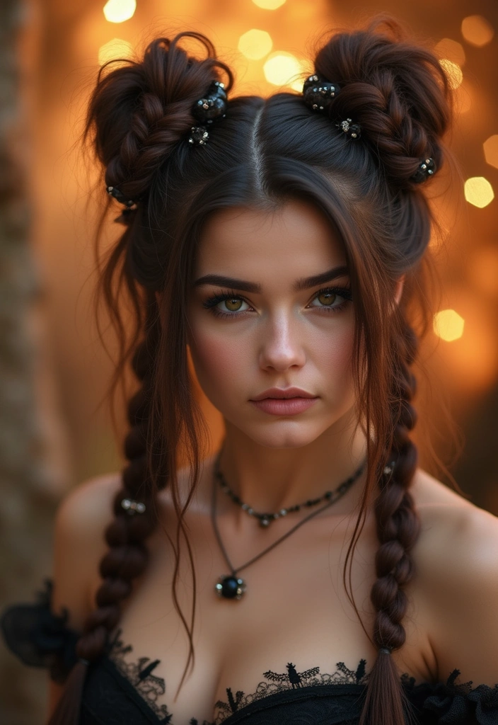 Transform Your Look: 30 stylish Halloween Hairstyles to Make You Stand Out - 4. Halloween Mystical Braids