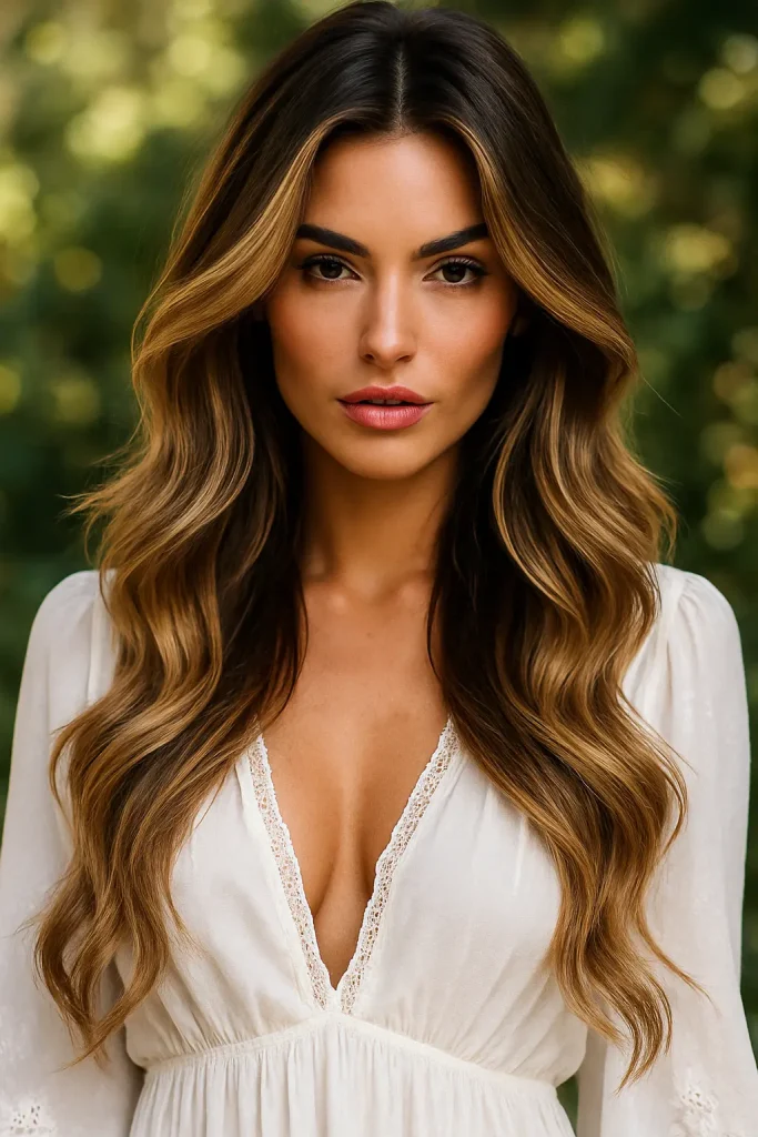 30 Irresistibly stunning Long Hair Balayage Styles for Brunettes You Can't Miss! - 17. Classic Balayage
