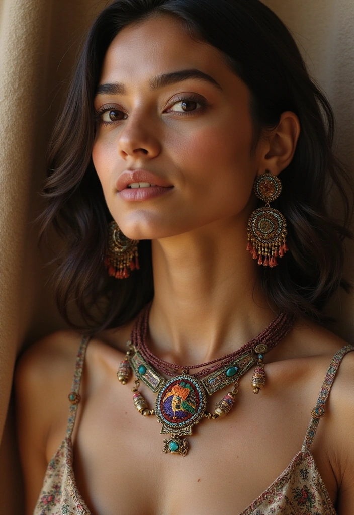 30 Must-Have Stylish Cord Necklaces for Females (You Won't Believe #15!) - 14. Cultural Inspirations