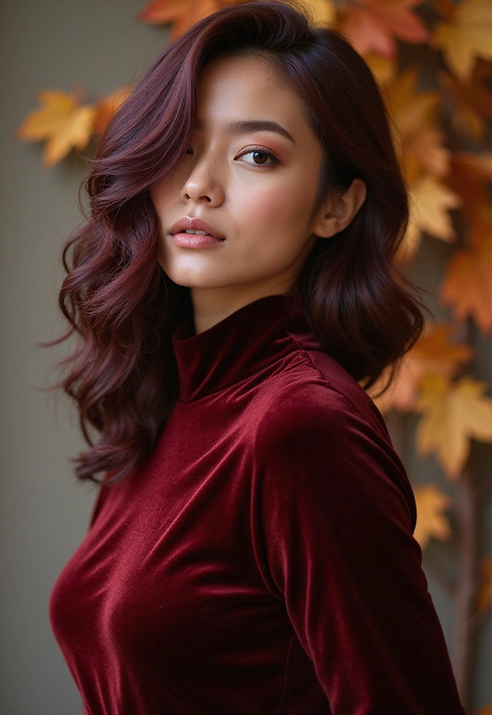 25 Bold Fall Hair Colors That Will Make You Look Incredibly Charming - 2. Deep Burgundy