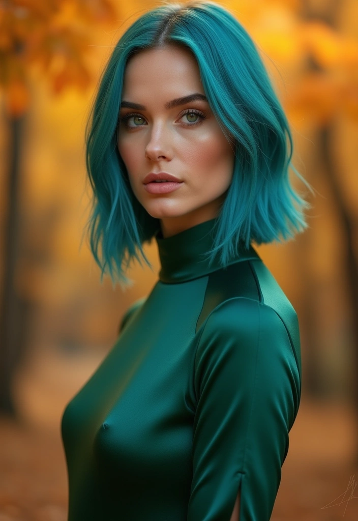 25 Bold Fall Hair Colors That Will Make You Look Incredibly Charming - 13. Electric Blue