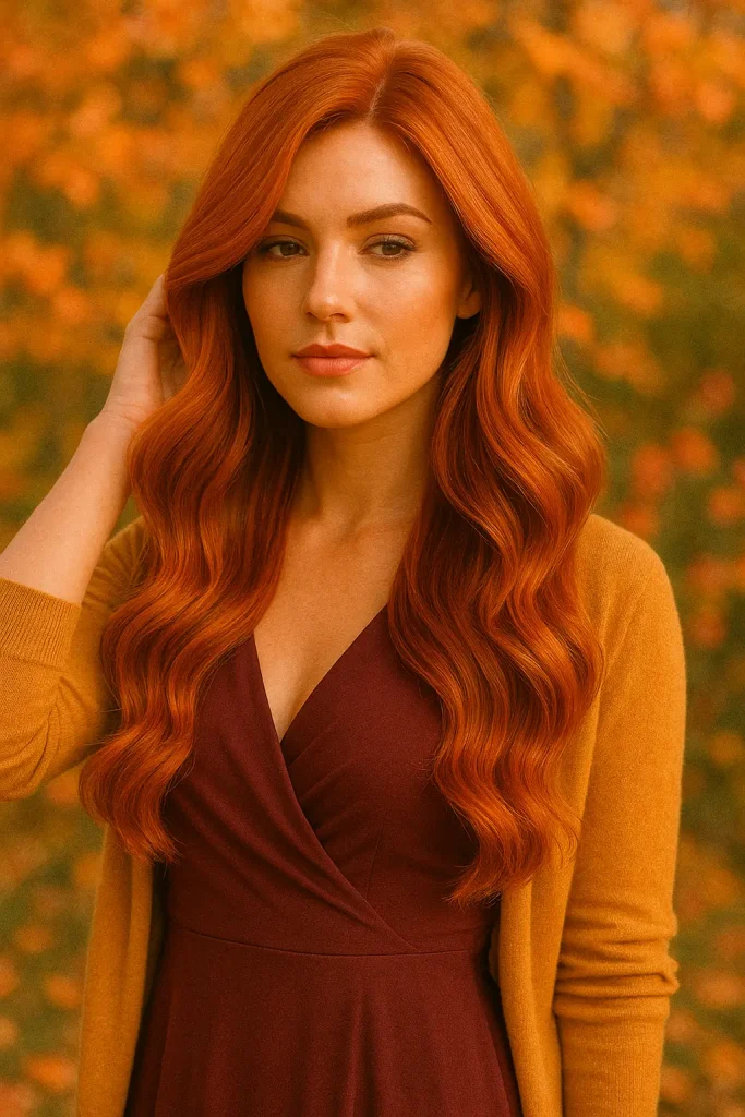 25 Bold Fall Hair Colors That Will Make You Look Incredibly Charming - 1. Fiery Copper