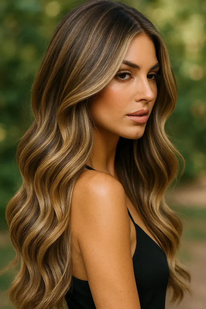 30 Irresistibly stunning Long Hair Balayage Styles for Brunettes You Can't Miss! - 19. Multi-Tonal Balayage