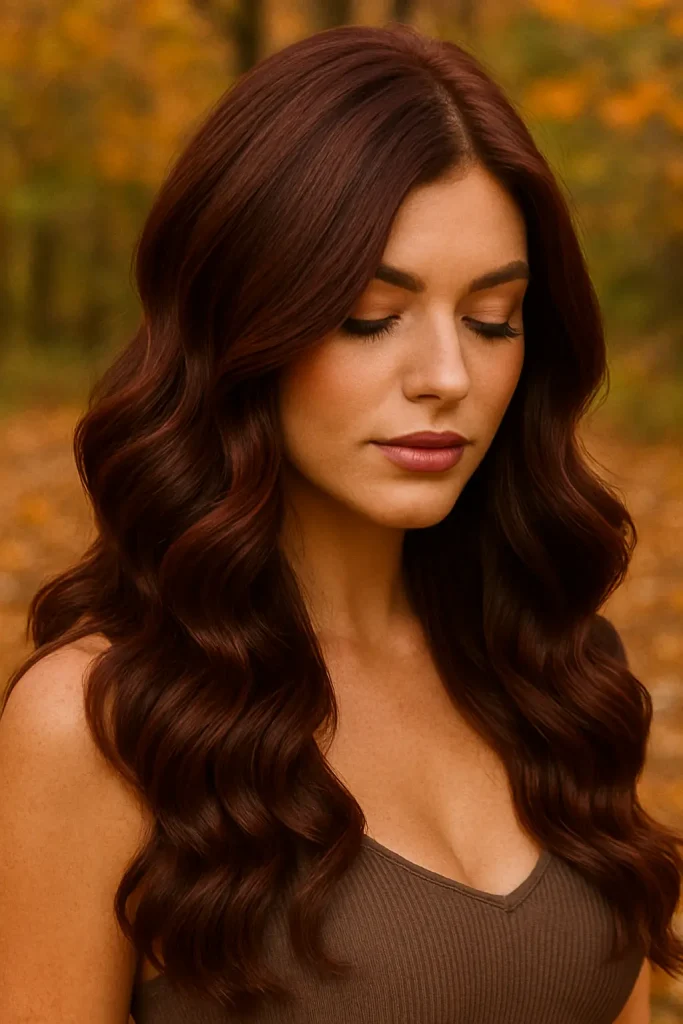 25 Bold Fall Hair Colors That Will Make You Look Incredibly Charming - 6. Rich Mahogany