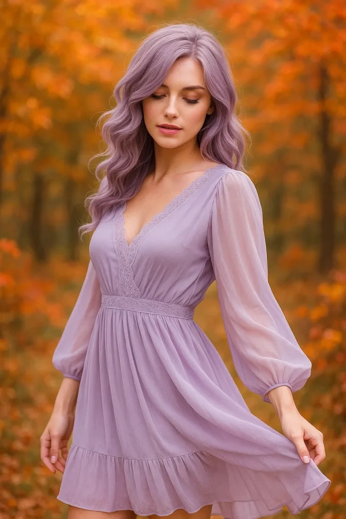 25 Bold Fall Hair Colors That Will Make You Look Incredibly Charming - 22. Soft Lavender