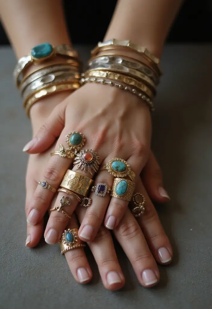 30 Very Stunning Goddess Core Fashion Styles That Will Make You Feel Like a Queen - 4. Statement Jewelry