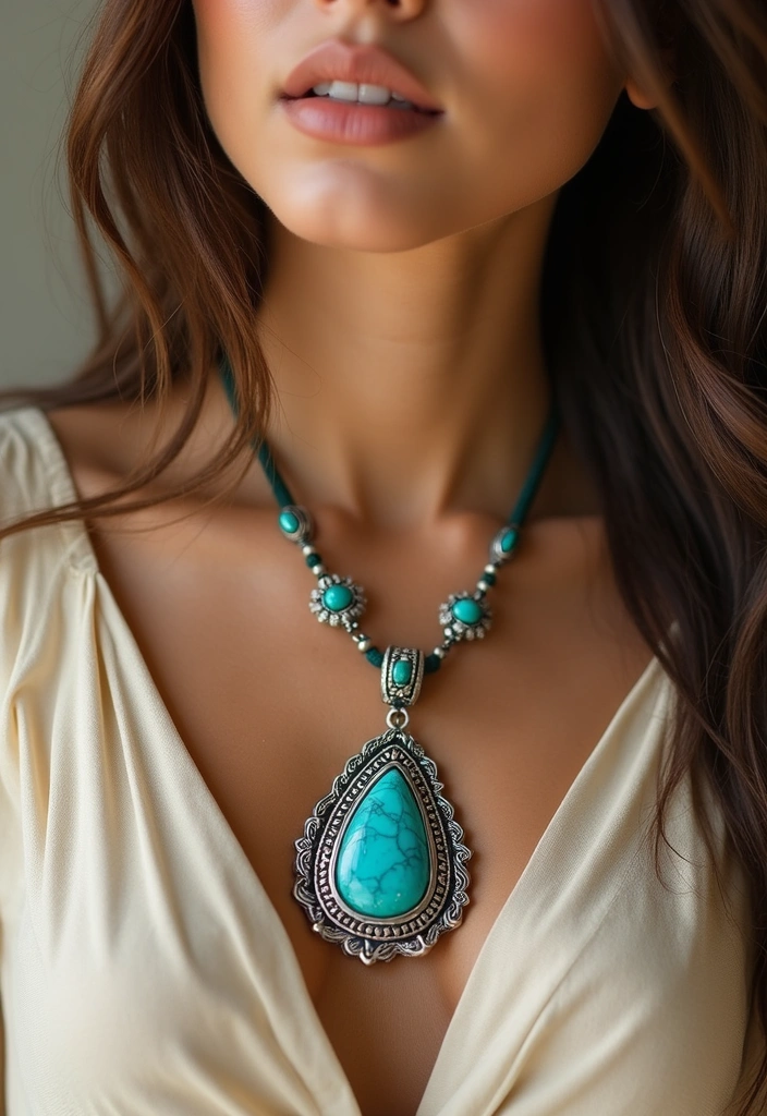 30 Must-Have Stylish Cord Necklaces for Females (You Won't Believe #15!) - 6. Statement Pendants