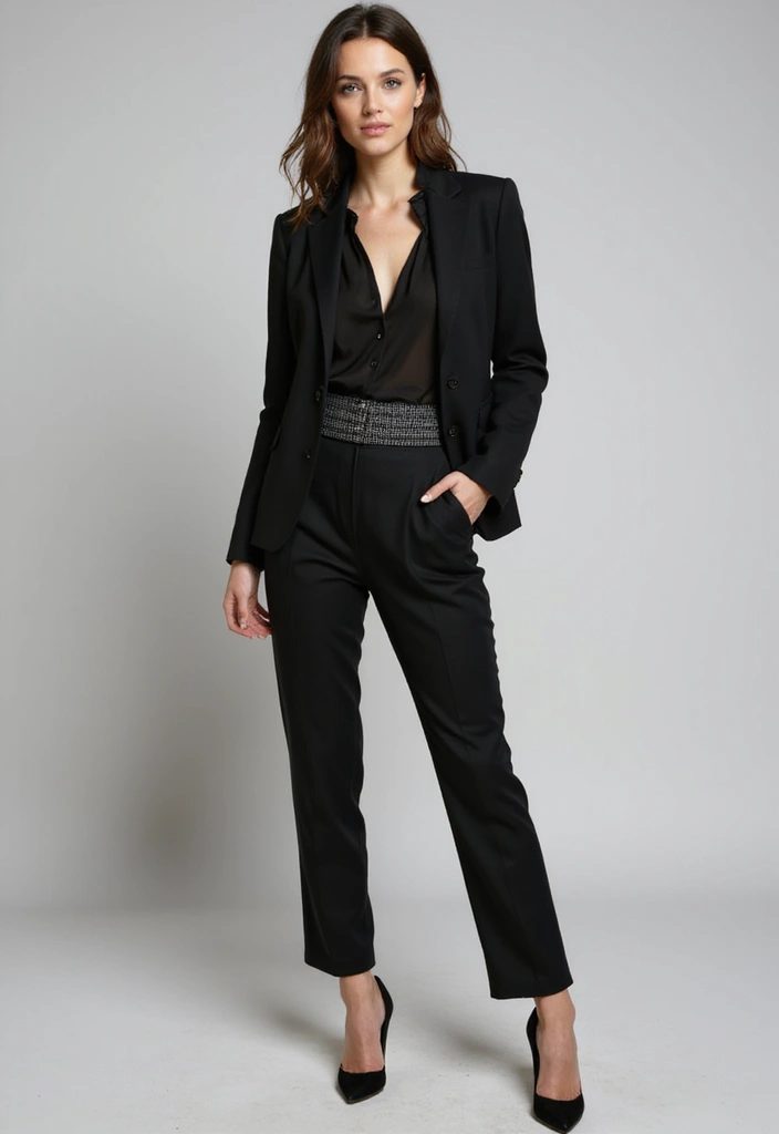 Get Noticed: 15 Very Stunning Color Palette Outfit Picks for Bold Women! - 8. Striking Black and White Combinations