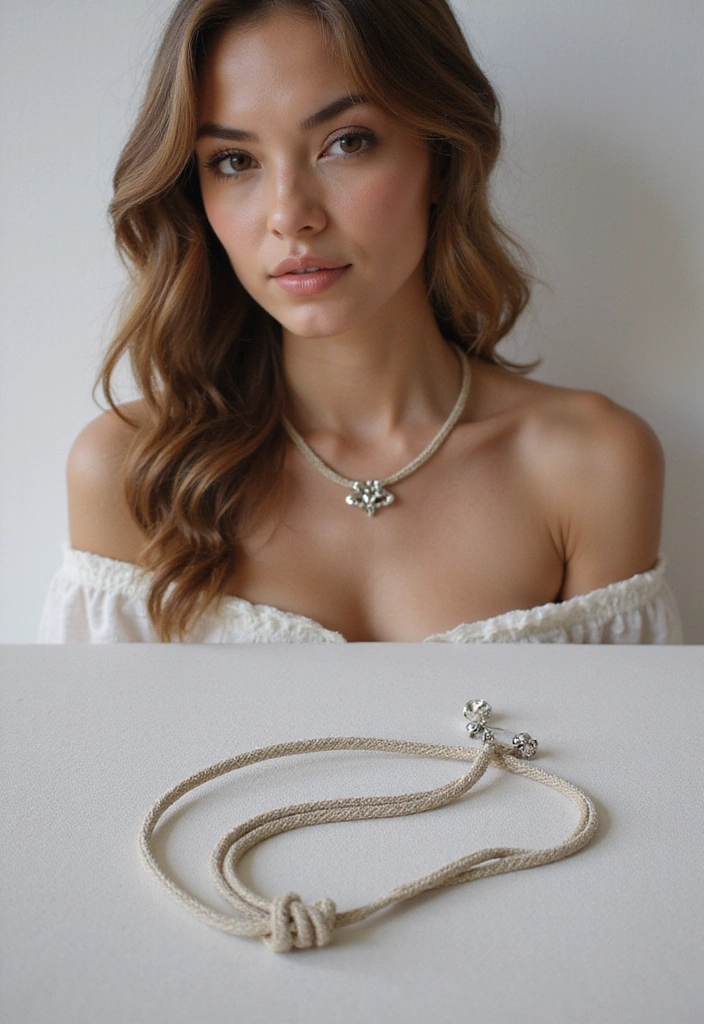 30 Must-Have Stylish Cord Necklaces for Females (You Won't Believe #15!) - 20. The Classic Knot