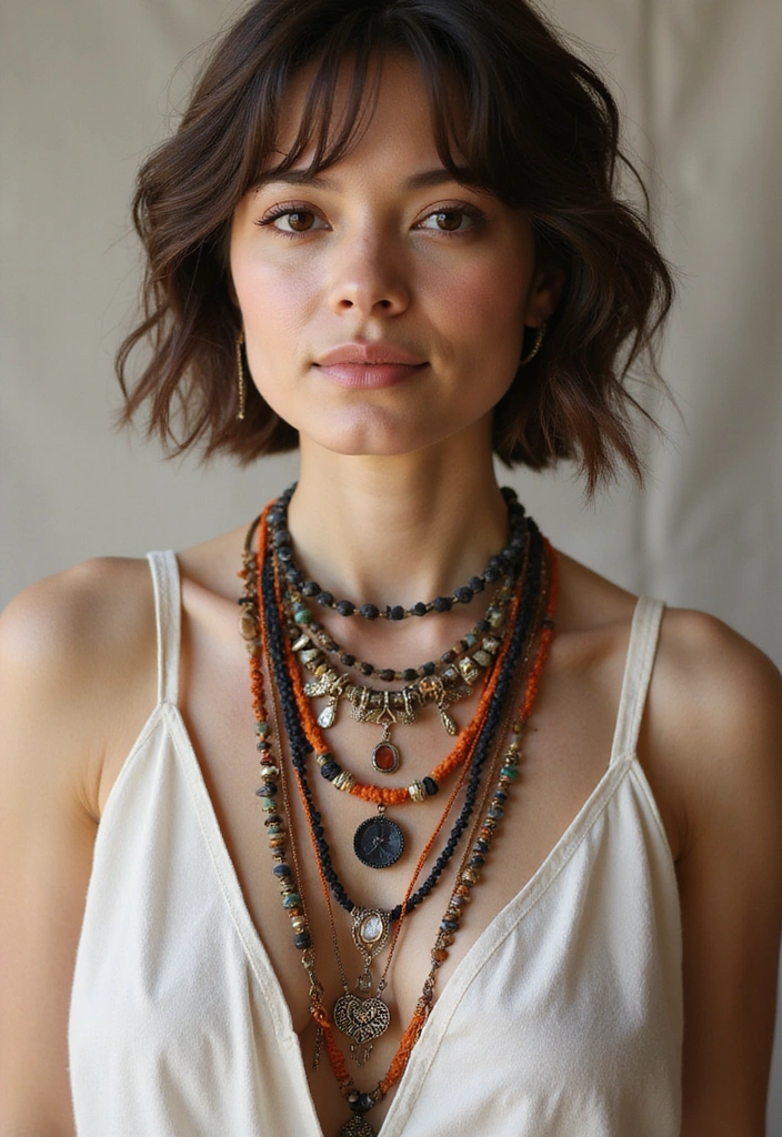 30 Must-Have Stylish Cord Necklaces for Females (You Won't Believe #15!) - 26. The Layered Cord
