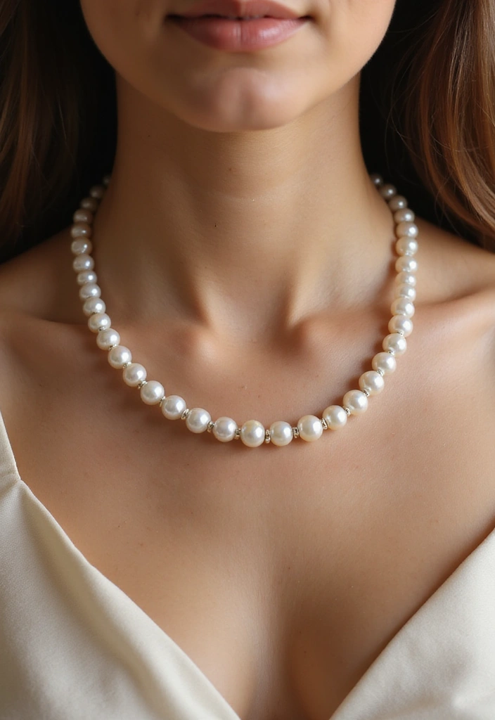 30 Must-Have Stylish Cord Necklaces for Females (You Won't Believe #15!) - 27. Timeless Pearls