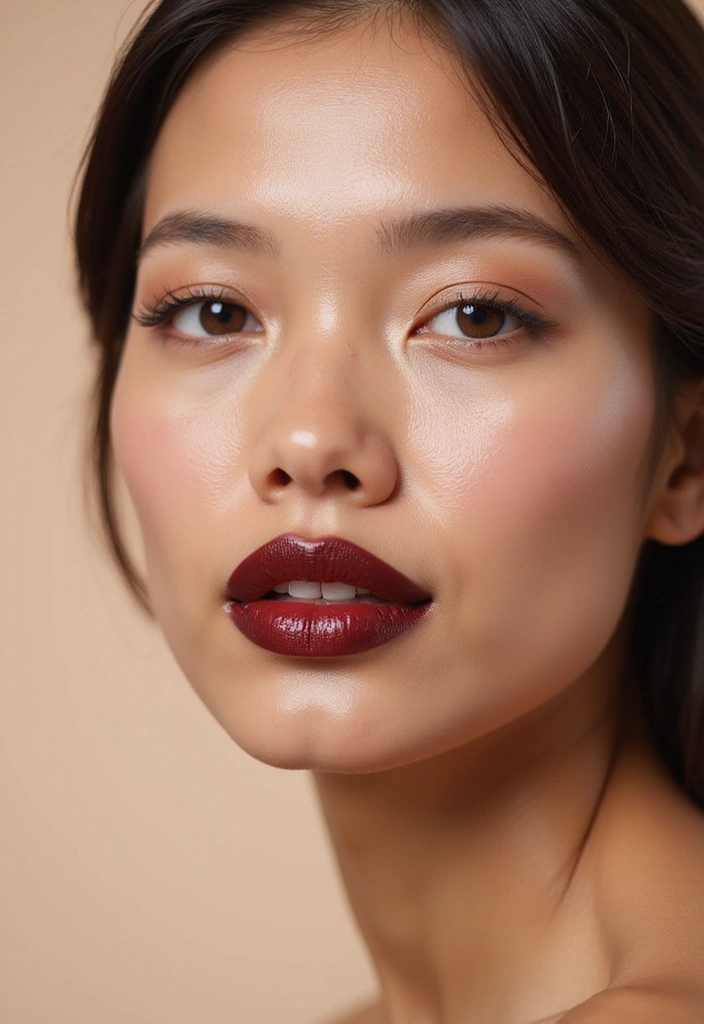 30 Very Stylish Fall Makeup Looks That Will Turn Heads This Season! - 1. Warm Burgundy Lips
