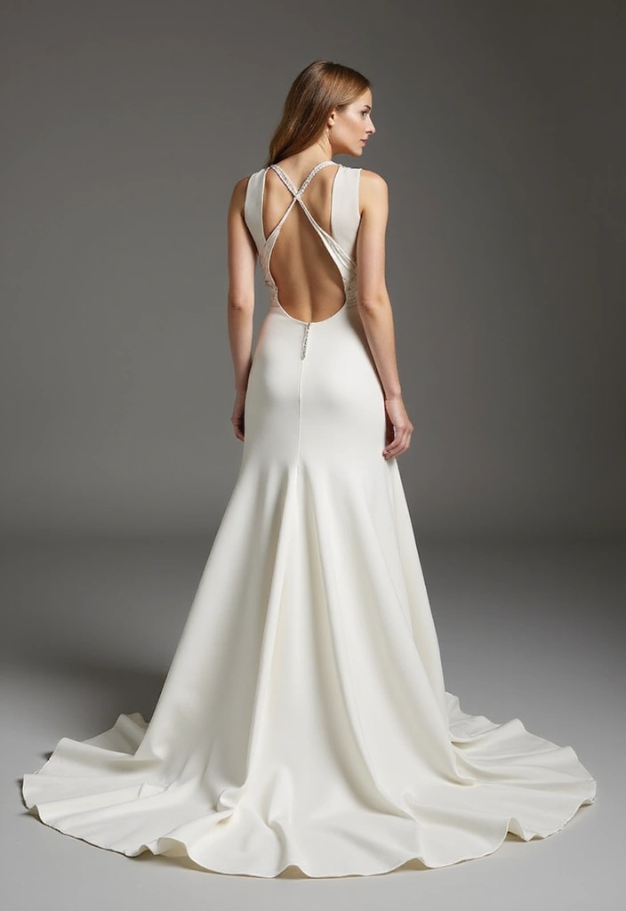30 Stunning Open Back Wedding Dresses You’ll Want to Say ‘I Do’ In! - 18. Asymmetrical Designs