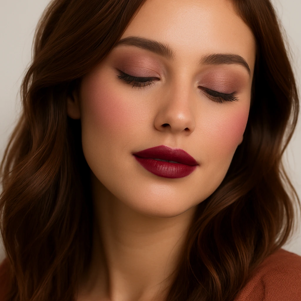 30 Very Stylish Fall Makeup Looks That Will Turn Heads This Season! - 17. Berry Kisses