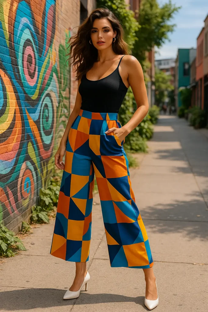 30 Stylish Hoco Looks That'll Make You the Star of the Night (Don't Miss #5) - 23. Colorful Trousers