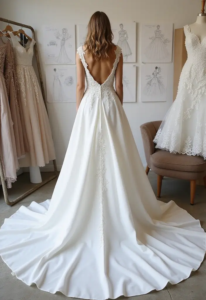 30 Stunning Open Back Wedding Dresses You’ll Want to Say ‘I Do’ In! - 30. Custom Designs
