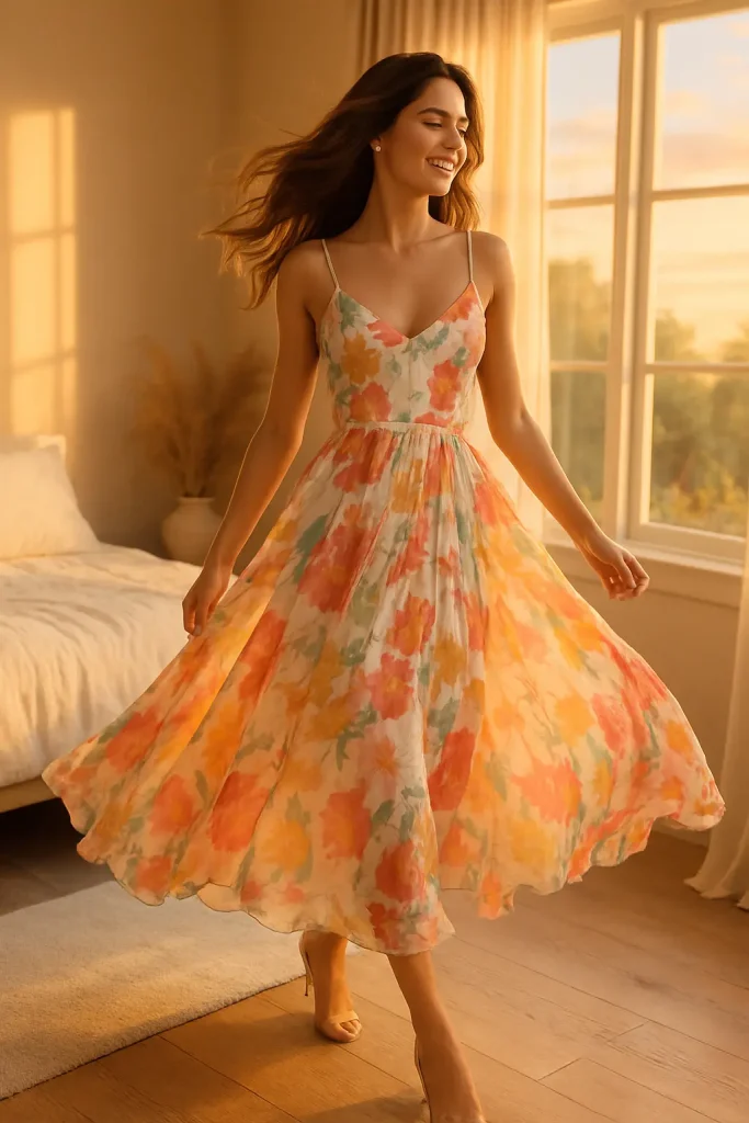 30 Stylish Hoco Looks That'll Make You the Star of the Night (Don't Miss #5) - 13. Flowy Maxi Dress