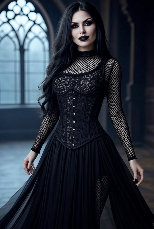 15 Bold Goth Outfits That Make Every Female Feel Like a Total 5. Corsets and Fishnets