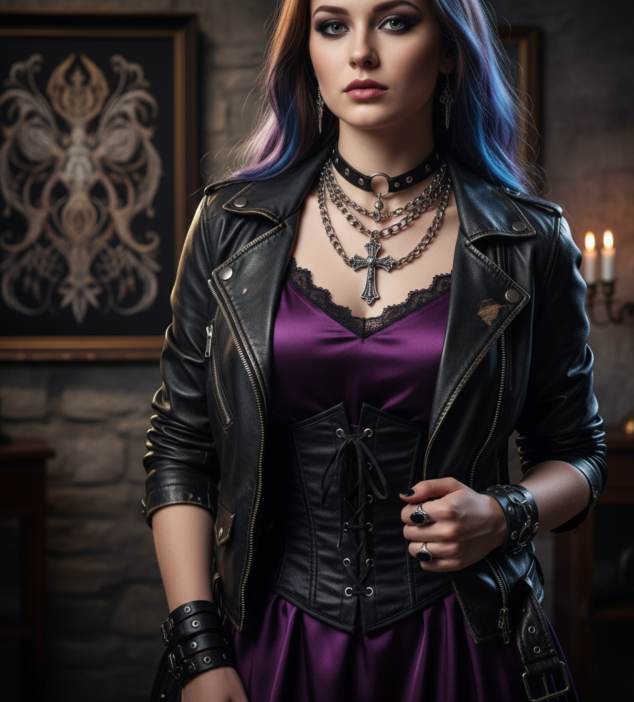 15 Bold Goth Outfits That Make Every Female Feel Like a Total 14. Layering with Textures