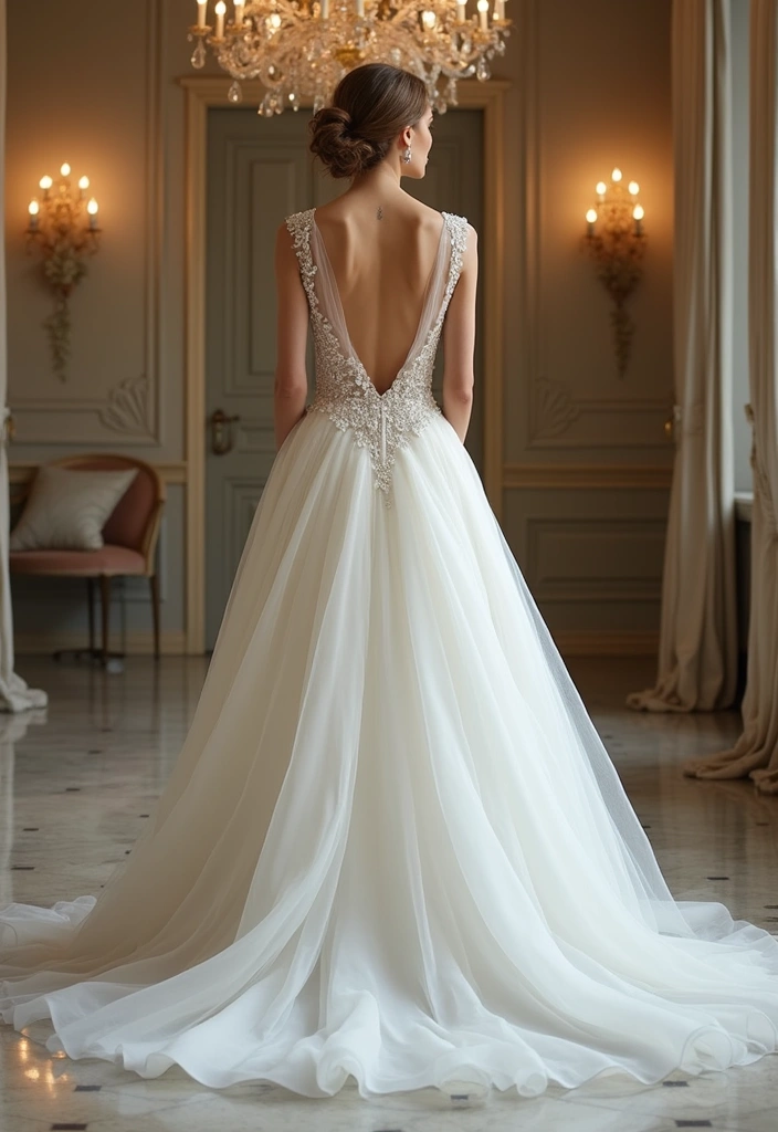 30 Stunning Open Back Wedding Dresses You’ll Want to Say ‘I Do’ In! - 11. Princess Cut.