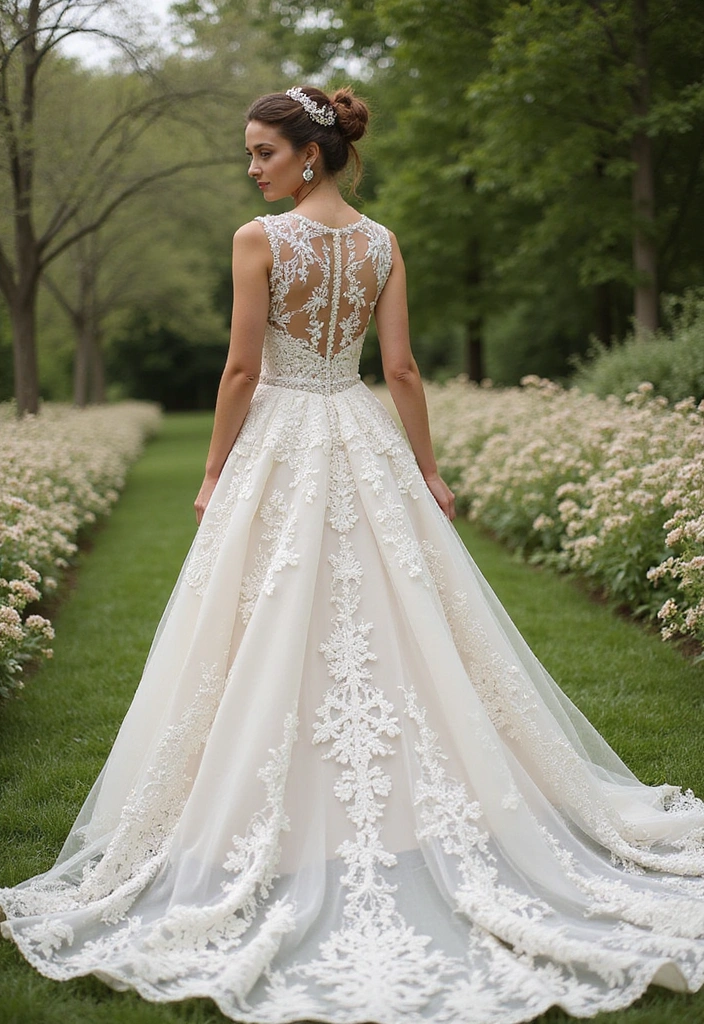30 Stunning Open Back Wedding Dresses You’ll Want to Say ‘I Do’ In! - 1. Romantic Lace Gown