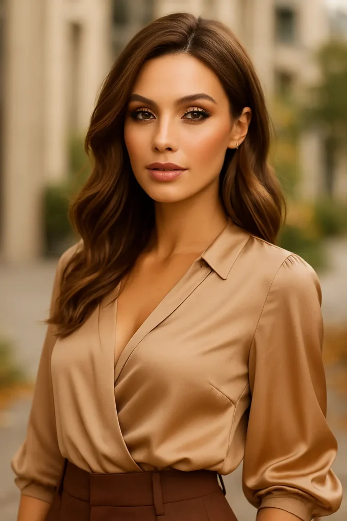 30 Very Stylish Fall Makeup Looks That Will Turn Heads This Season! - 14. Soft Brown and Gold