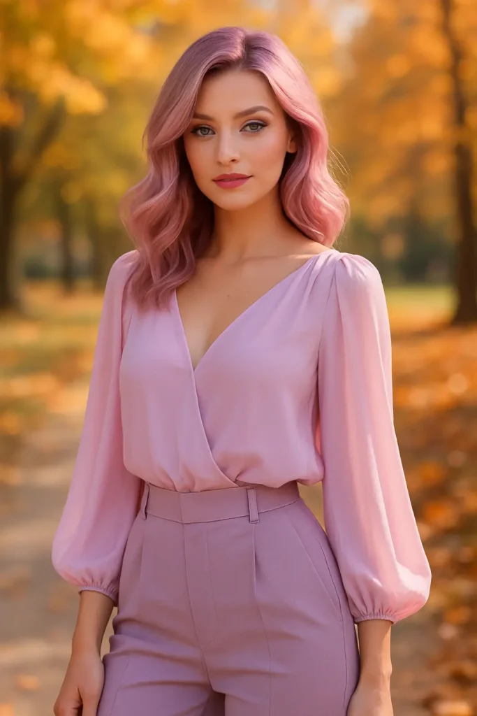 30 Very Stylish Fall Makeup Looks That Will Turn Heads This Season! - 24. Soft Pastels for a Fall Twist