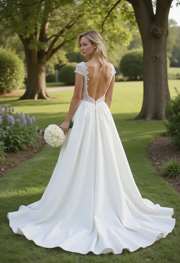 30 Stunning Open Back Wedding Dresses You’ll Want to Say ‘I Do’ In! - 29. Soft Tones