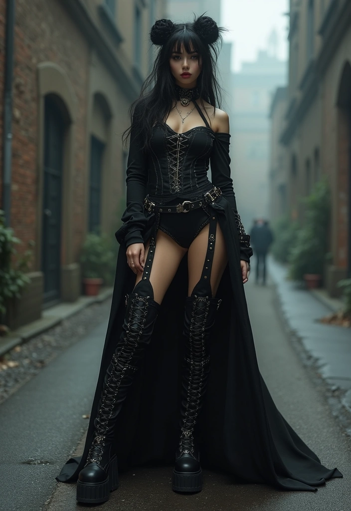 15 Bold Goth Outfits That Make Every Female Feel Like a Total 11. Edgy Footwear