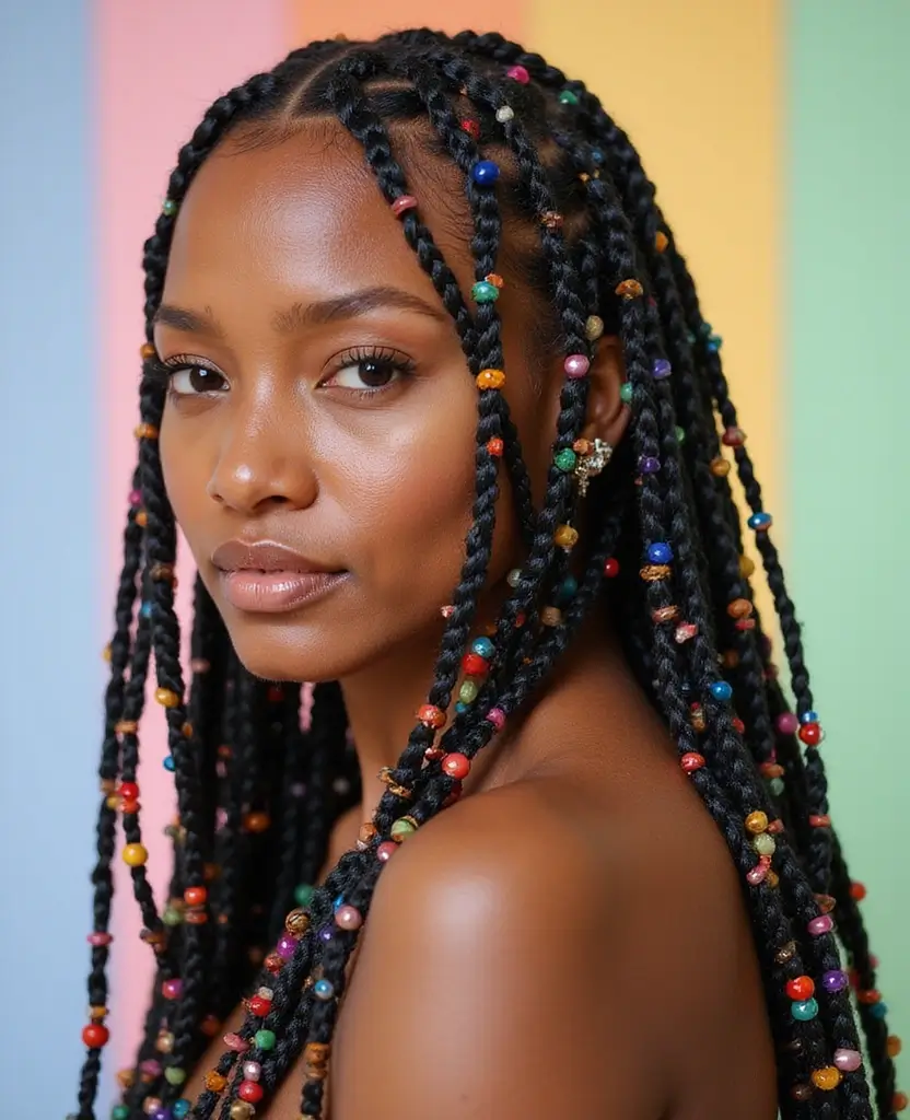 25 Trendy Natural Hairstyles for Black Women That Are Absolutely Stunning 1. Bold Box Braids