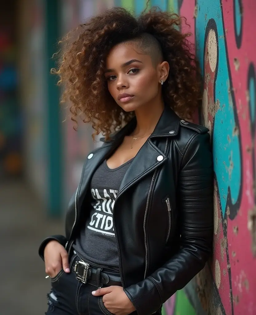 25 Trendy Natural Hairstyles for Black Women That Are Absolutely Stunning 14. Edgy Shaved Style