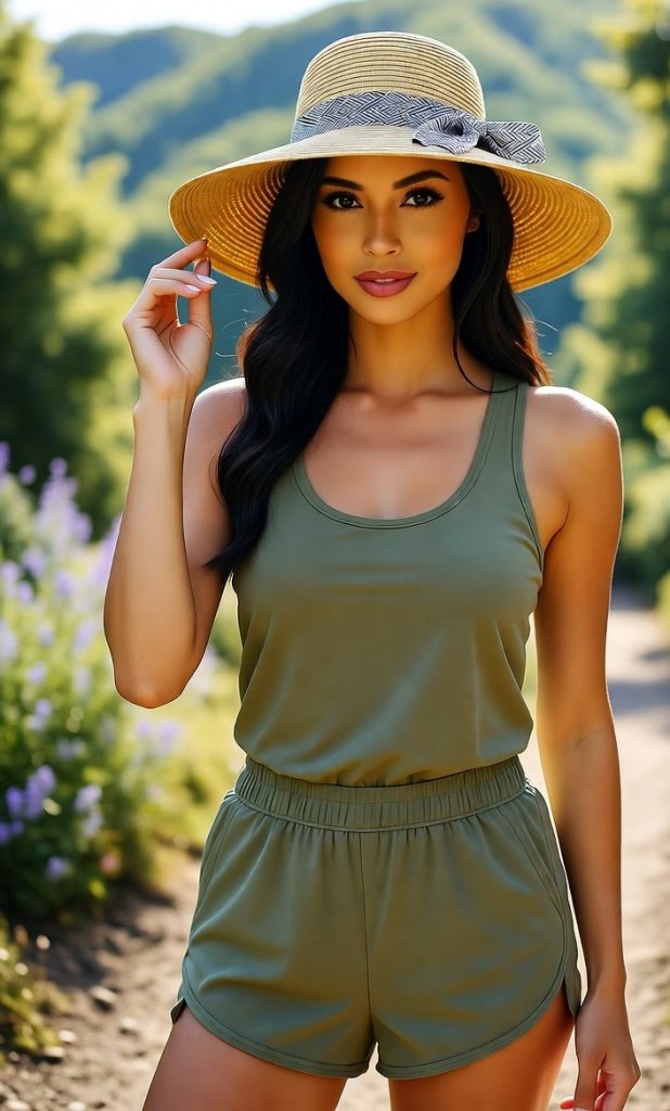 30 Very Stylish Hiking Outfits And Gear For Glamorous women. 14. Fun Hiking Hats