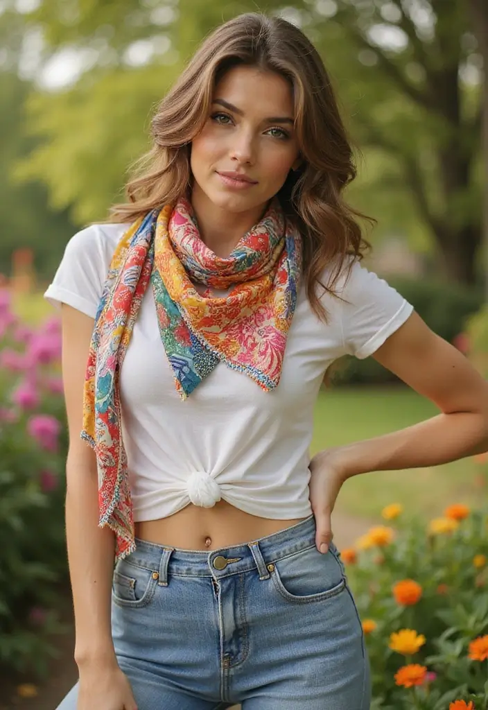30 Sizzling Patchwork Pieces Looks That Will Steal the Spotlight This Season. 12. Fun Patchwork Scarf