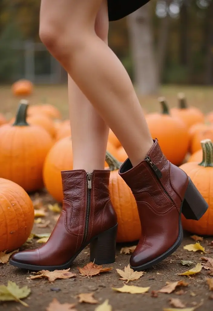 30 Alluring Pumpkin Patch Outfits That Own Fall Photoshoots  17. Functional Footwear