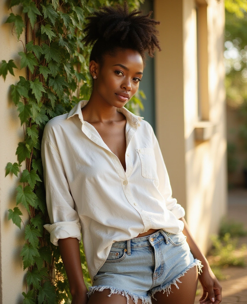 25 Trendy Natural Hairstyles for Black Women That Are Absolutely Stunning 16. Messy Bun