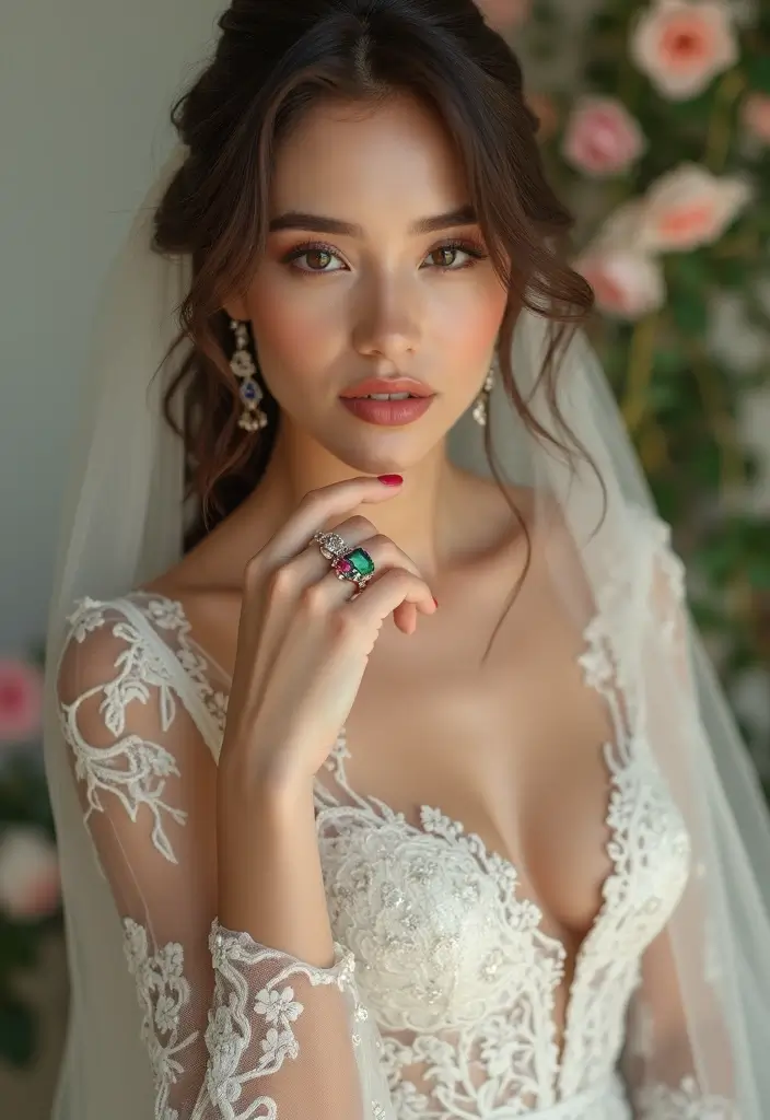 30 Modern Stunning Bridal Jewelry Ideas for a Smokin' Hot Wedding Look. 23. Opulent Gemstone Rings