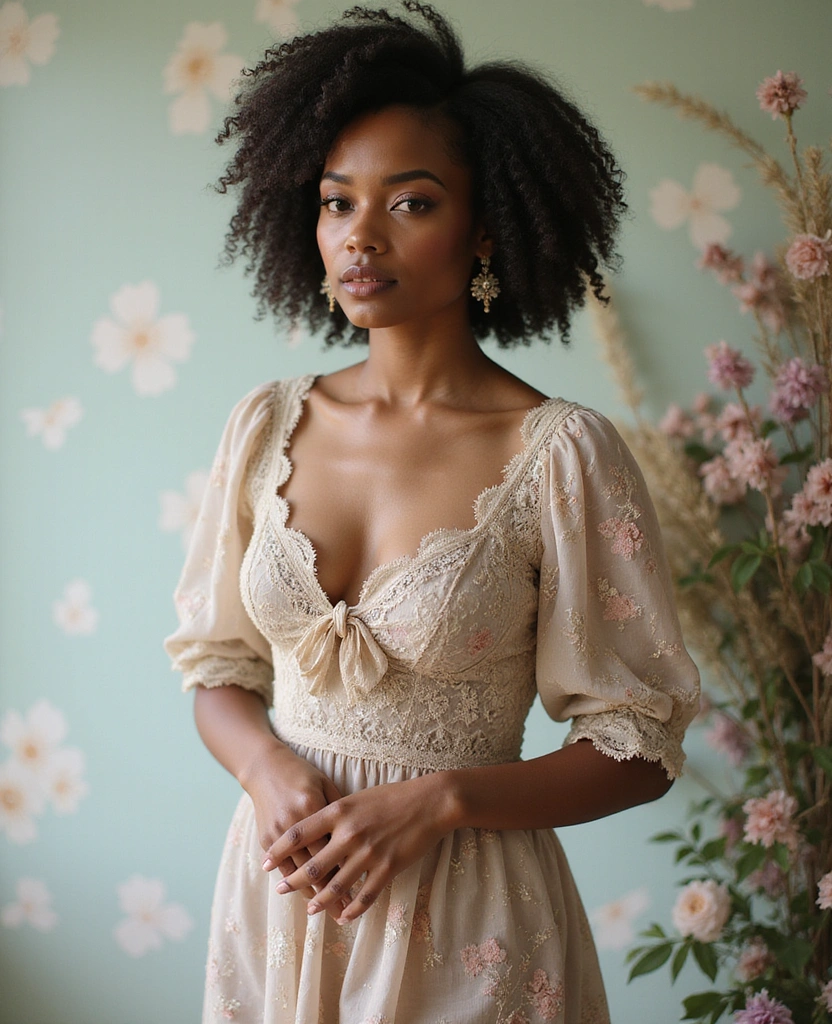 25 Trendy Natural Hairstyles for Black Women That Are Absolutely Stunning 13. Retro Inspired Curls