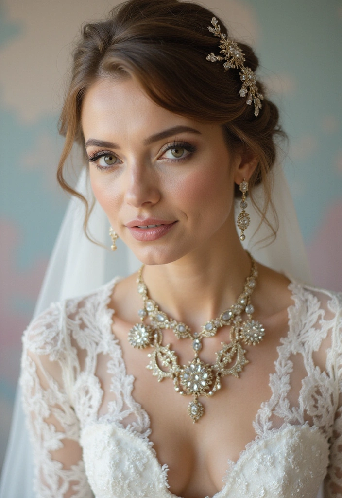 30 Modern Stunning Bridal Jewelry Ideas for a Smokin' Hot Wedding Look. 25. Sculptural Jewelry