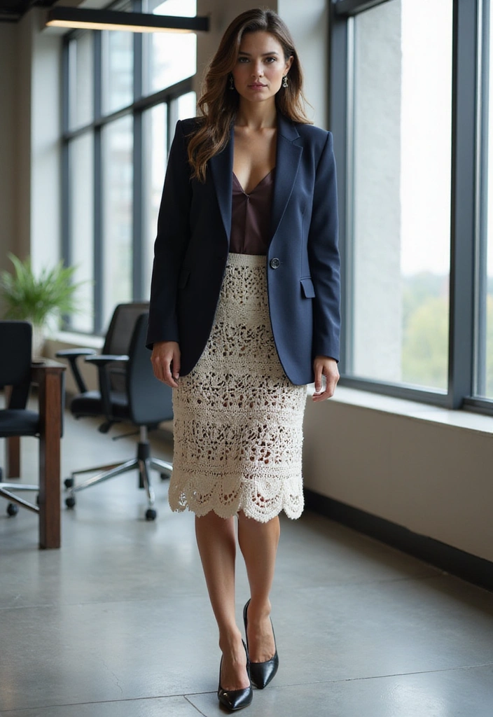 30 Enchanting Crochet Skirts to Ignite Your Inner Goddess. 12. The Trendy Crochet Pencil Skirt